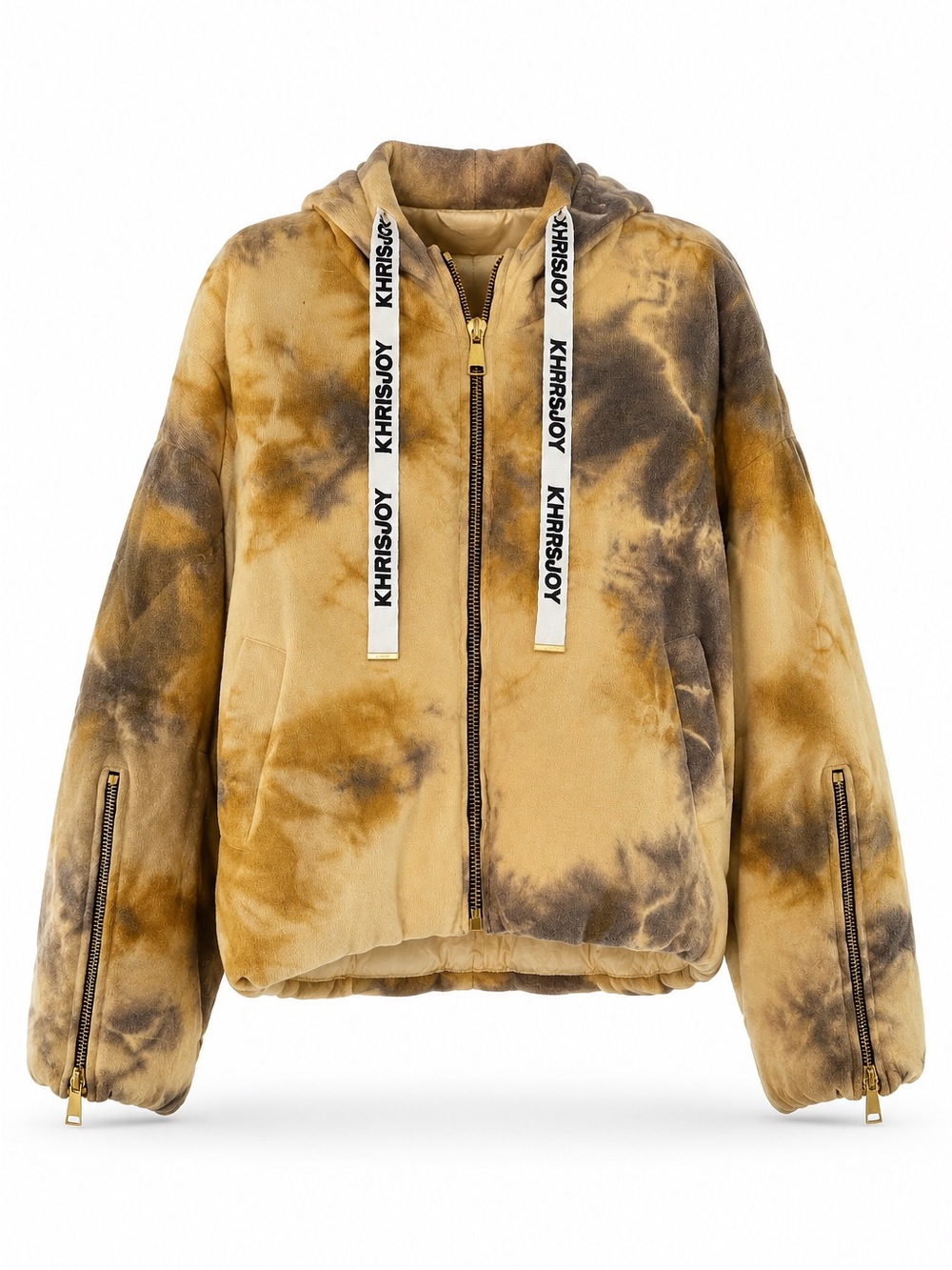 NWT Khrisjoy Puff Khris Tie-Dye Hooded Puffer Jacket ~ Size M | MSRP $1700
